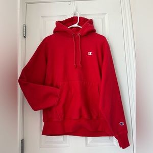 red champion hoodie